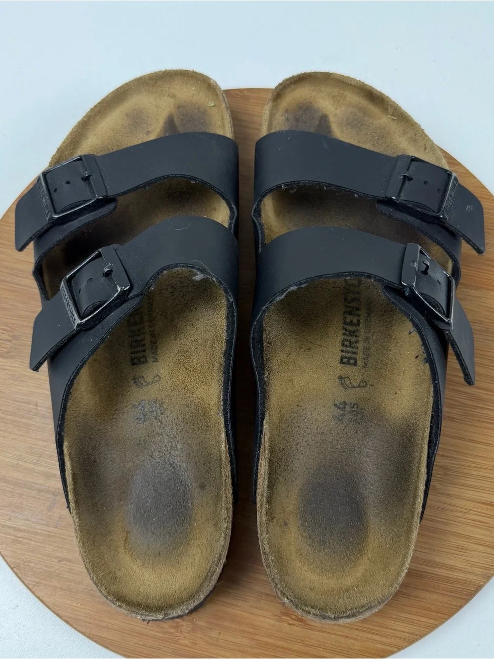 Birkenstock Arizona Soft-Bed Black leather strap Sandal
